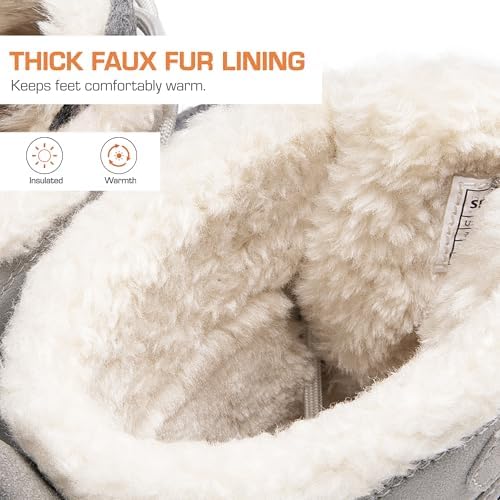 DREAM PAIRS Women’s Lace Up Ankle Snow Boots
