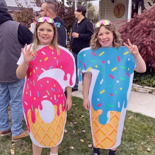 2 Pcs Halloween Ice Cream Drip 6 7 Costume Outfit Accessories
