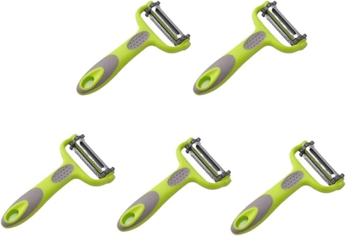 3 in 1 Vegetable and Fruit Peeler - Multifunction Slicer Grater Kitchen Tool for Effortless Preparation | 5Pcs