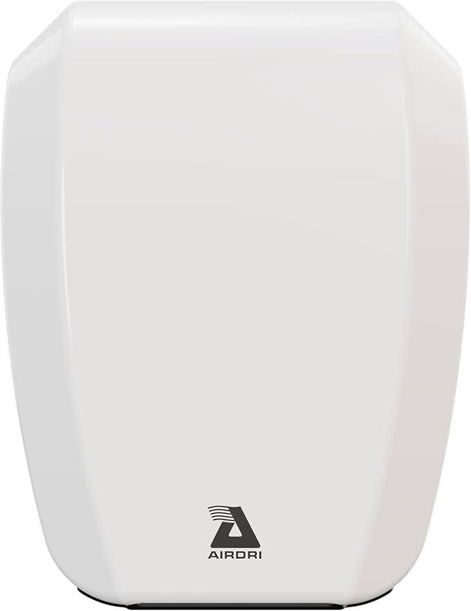 CompactDRI Automatic Hand Dryer - 1.0kW Low Noise Motor - 15-Second Dry Time - 70dBa Noise Output - ADA Compliant - Ideal for Commercial Spaces and Public Facilities - White