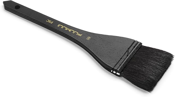 Flat Watercolor Brushes, Fuumuui 60mm Professional Squirrel Hair Flat Hake Brushes, Artists Scale Large Paint Brush with Long Handle for Watercolor and Acrylic Paints