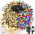 500 LED Warm White to Multicolor Christmas Tree Lights Outdoor