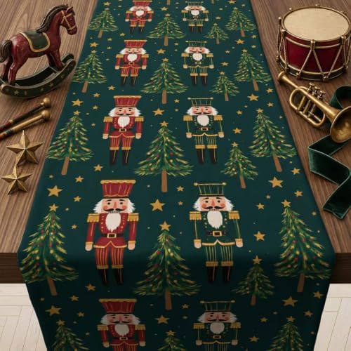 Christmas Decorations - Nutcracker Christmas Table Runner Home Party Decor