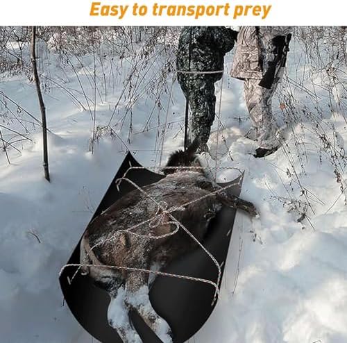 Fdit Game Hauler Sled 73 x 23 in Heavy Duty HDPE Portable