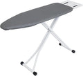 Ironing Board 48" x 13" with Iron Rest, 7-Level Height Adjustable, Heavy Duty Steel Legs, Foldable Space Saving Laundry Iron Table with Heat Resistant Removable Cover, Grey