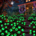 Halloween Decorations Outdoor, 6Pack 48 LEDs Solar Eyeball Lights