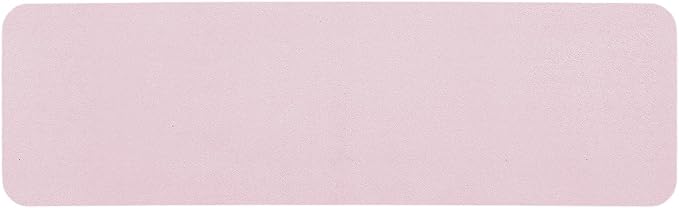 TYUU Pink Bath Mat, Bathroom Rugs Non Slip Washable Thin Absorbent Quick Dry Bath Mat Fits Under Door Bathroom Floor Mat Perfect for Bath, Shower, or Sink 17"x59" Pink