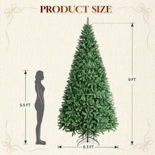 HOLLO STAR 9ft Prelit Christmas Tree, Multi-Color RGBW Lights, App Control