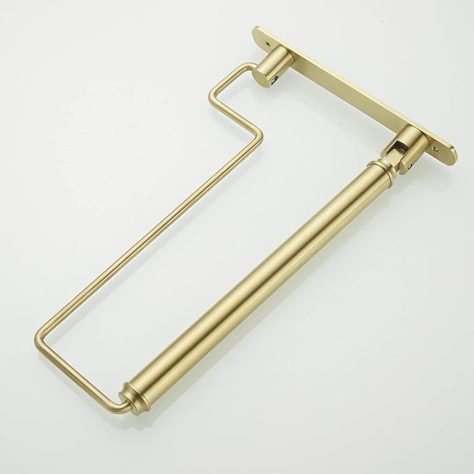Clothes Hanger Gold Brushed Folding Clothes Drying Rack Wall-Mounted Clothes Organizer for Laundry Room Closet