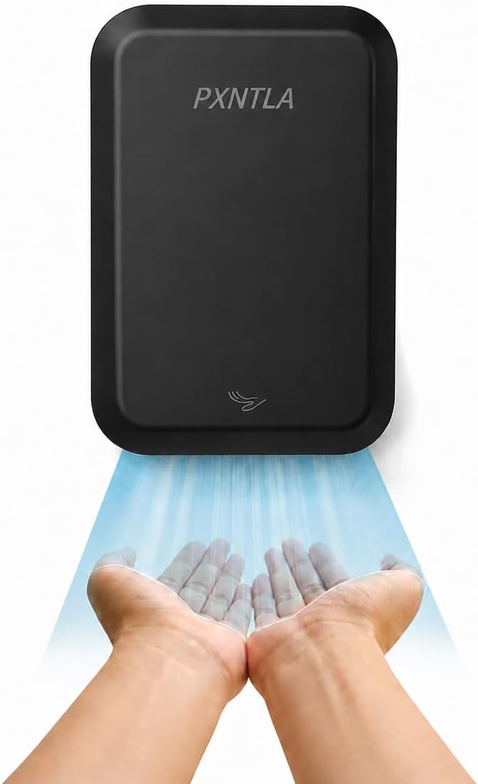 Hand Dryer, 10-12 Seconds Ultra-Fast Dry Hands, 100-130V Voltage, Compact Size & Powerful Wind Force, IPX1 Waterproof & 60s Overheat Protection