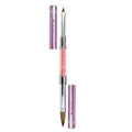 Mia Secret PREMIER NAIL BRUSHES 100% Kolinsky Hair MADE IN USA Prenium Nail Art Brushes (Pink, 10 OR/-2 OR)