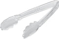 Restaurantware Clear Tongs 100 Pack Of 9” Heavy-Duty Plastic Kitchen Tongs with Long Handles and Scalloped Edges Disposable Black Serving Utensils for Catered Events, Weddings, or Buffets