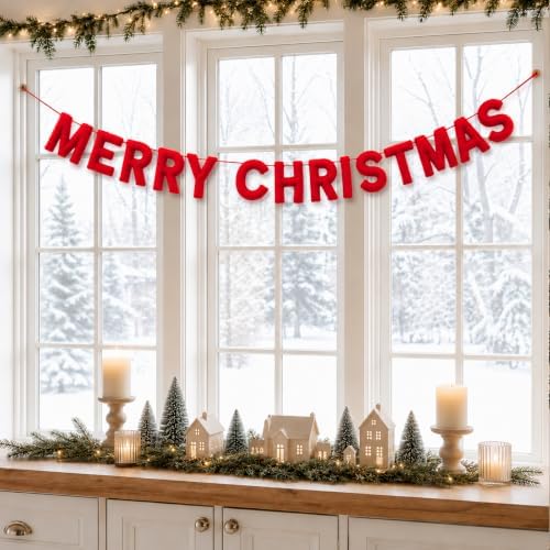 Christmas Decorations - 6.6 Ft Merry Christmas Banners Christmas Decor