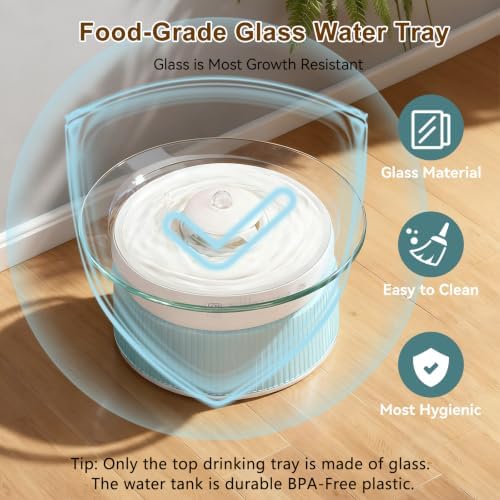 Smart Cat Water Fountain, Filterless Automatic Cat Drinking Fountain