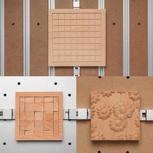 Genmitsu Upgrade CNC Router Vise Clamp for Large Woodworking & Metalworking Project, Low Profile Aluminum Toe Clamp, Size 4.2" x 0.9" x 0.6" (106mm x 22mm x 15mm), 4PCS