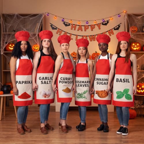 Halloween Spice Condiments Apron & Hat
