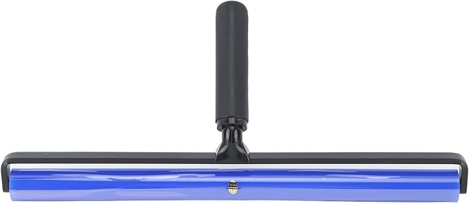GOWENIC Static Dust Removal Roller, Sticky Blue Silicone Soft Cleaner Roller with Black Handle for Lint Pet Hair Lint Reusable Carpet Fabric (45.7cm / 18in)