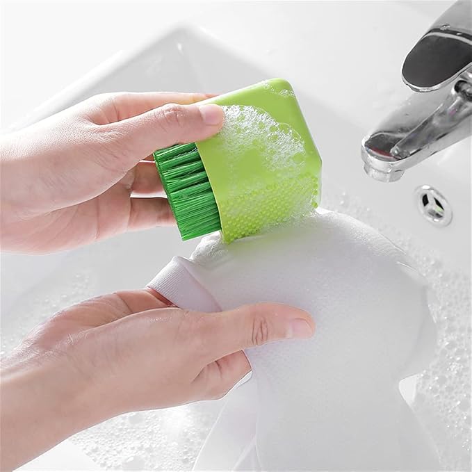 Silicone Laundry Brush, Soft Bristle Cleaning Brush,Multipurpose Scrubbing Brush (Orange)