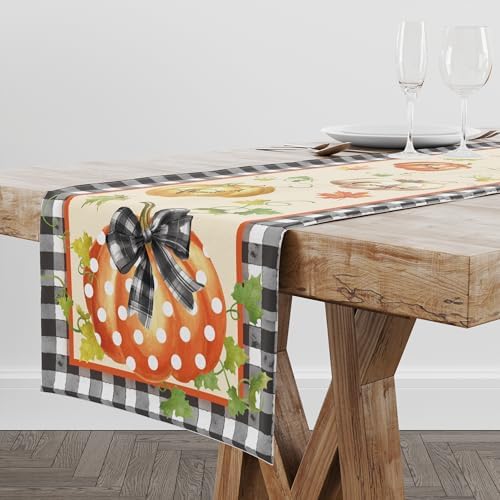 OHOME Thanksgiving Decorations - Thanksgiving Table Runner | Thanks Giving Table Decor | Friendsgiving Party Decorations Centerpieces Supplies Essentials for Room Office Indoor