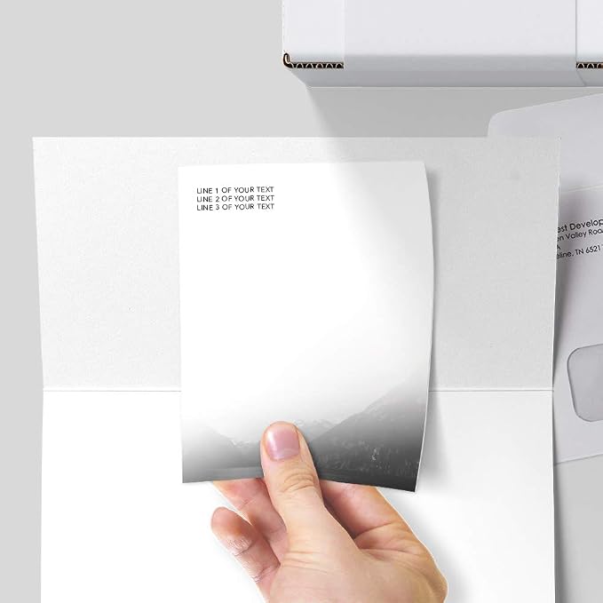 Faded Mountain Vertical - Post-it Notes - 6 Pads of 50 Sheets - Printed in the USA