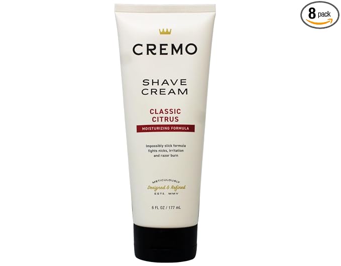 Cremo Classic Citrus Shave Cream 6 oz (Pack of 8)