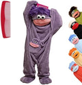 Big Mouth Monster Onesie Silly Monster Onesie Plush Onesie Pajamas Cozy Home Loungewear (No Shoes Included)