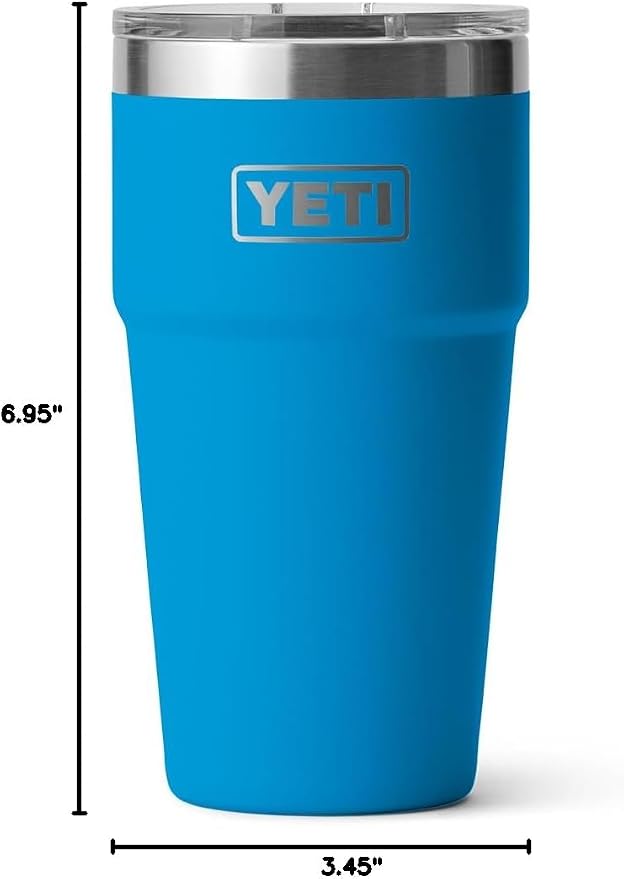 YETI Rambler 20 oz Stackable Tumbler, Stainless Steel, Vacuum Insulated with MagSlider Lid