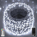Christmas Lights Outdoor, Christmas Tree Lights Plug in, 8 Modes Twinkle String Light for Bedroom Wedding Party Ceiling Xmas Home Decorations 1200 LED(Cool White 394 FT)