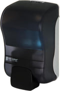 San Jamar Rely Soap Dispenser – 900ml Wall Mounted Manual Liquid Dispenser with Efficient Pump for Home and Commercial Use, Black Pearl