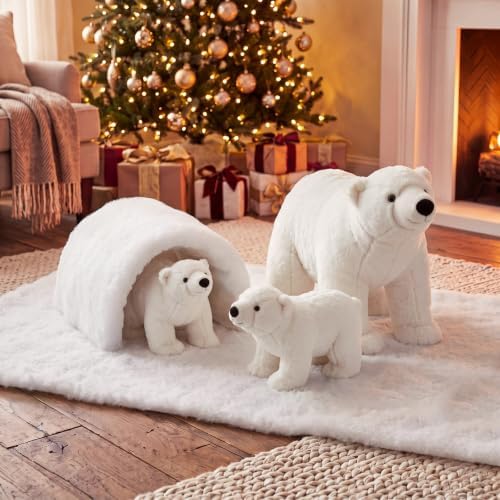 4 Pcs Christmas Wonderland Polar Bear Decoration Winter Polar Bear Decor