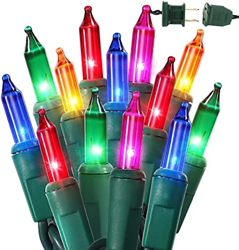BrizLabs Colored Christmas Lights, 69.6ft 300 Count Christmas Tree Lights