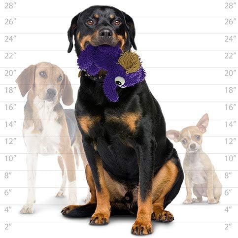 MIGHTY Tuffy Microfiber Medium Ball Elephant Dog Toy | Ultra Durable Plush Toy with Multiple Layers & Reinforced Seams , Washable and Floats , Mighty® Construction