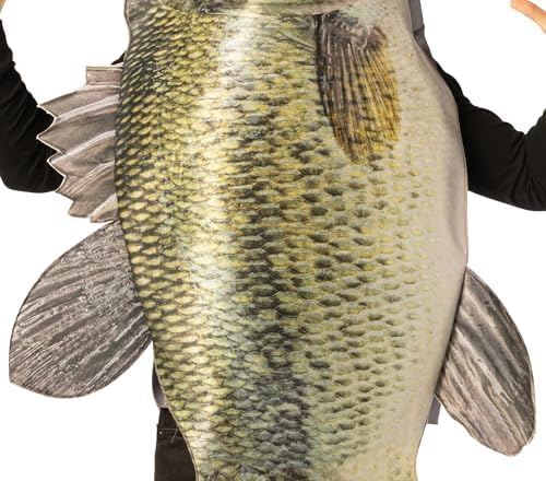 Sea Bass Fish Halloween Costume, Men and Women, One Size Fits Most