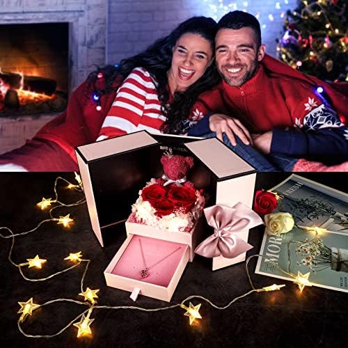ADDWel Preserved Real Rose Gift Box with I Love You in 100 Languages