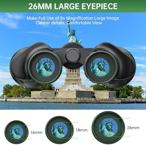20x50 High Powered Binoculars for Adults, Waterproof Binoculars with Low Light Vision for Bird Watching Hunting Camping Travel Cruise Hiking Sports Stargazing, Gifts for Men Dad