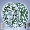 Ollny Christmas Lights Outdoor, 393FT 1200 LED IP67 Waterproof Christmas Tree Lights with 8 Modes Remote Timer, String Lights for House Yard Outside Indoor Xmas Decorations Cool White
