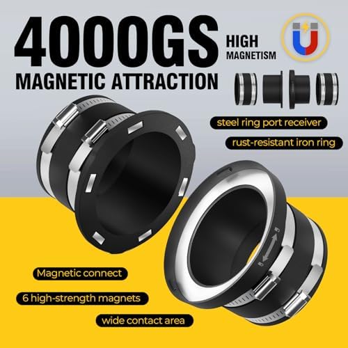 Magnetic Dust Collector Fittings for 4 inch Woodwork Shop Vacuums Dust Hose