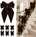 Large Christmas Bows, Velvet Bows for Xmas Tree Topper Garland Wreath Decor