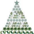Jenaai Green 74 Pcs Christmas Ball Ornaments Tree Decorations