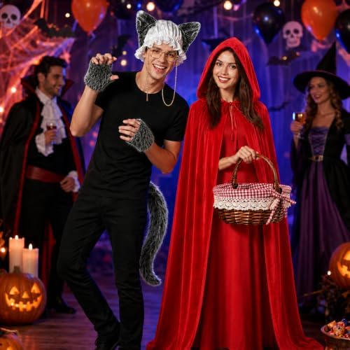 Couples Halloween Wolf Costume Set