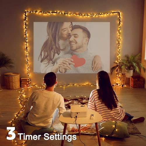 Christmas Lights Outdoor, Christmas Tree Lights Plug in, 8 Modes Twinkle String Light for Bedroom Wedding Party Ceiling Xmas Home Decorations 600 LED(Warm White 196 FT)