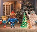 5 pc Pre Lit Rudolph The Red Nosed Reindeer Bumble Tree Hermey and Yukon Cornelius Outdoor Christmas Tinsel Display Yard