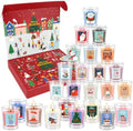 Candle Advent Calendar 2026, 24 Days of Christmas Countdown Candles, Festive Scented Soy Wax Gift Set, Holiday Aromatherapy Candles for Women, Christmas Decor