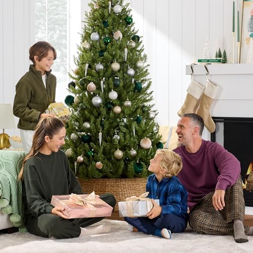 Best Choice Products Premium Nordic Fir Christmas Tree, 7.5ft Unlit Artificial Full Hinged Realistic Holiday Decoration w/ 2,250 Branch Tips