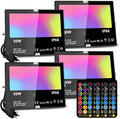MELPO Led Flood Light Outdoor, 50W RGB Color Changing Landscape Lighting