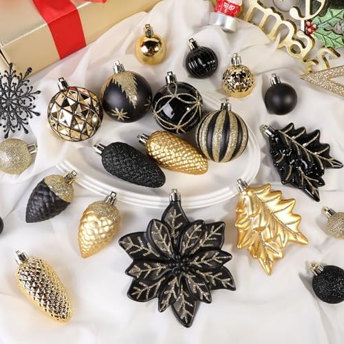 SHareconn 106 PCS Christmas Ball Ornaments for Christmas Tree Decorations