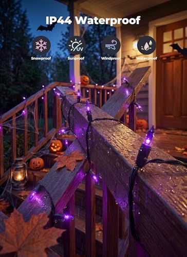 Minetom Halloween String Lights Outdoor 100 Count 20 Feet Incandescent Bulb