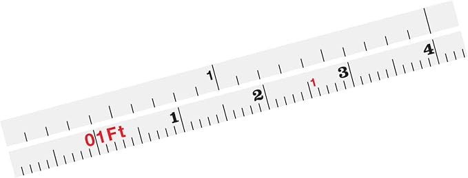 Forestry Suppliers English Diameter Tape - 76 Inch Diameter - 20 Foot Linear - White Enameled with Black Graduations