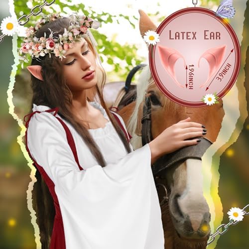 Bonuci 6 Pcs Medieval Renaissance Costume Women Fairy Dress