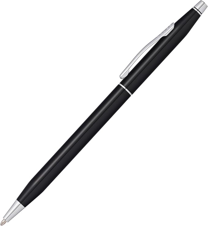 Cross Classic Century Black Lacquer Ballpoint Pen - Refillable Pen for Effortless Writing - Black Ink - Durable Construction - Premier Distinctive Look - Gift-Ready